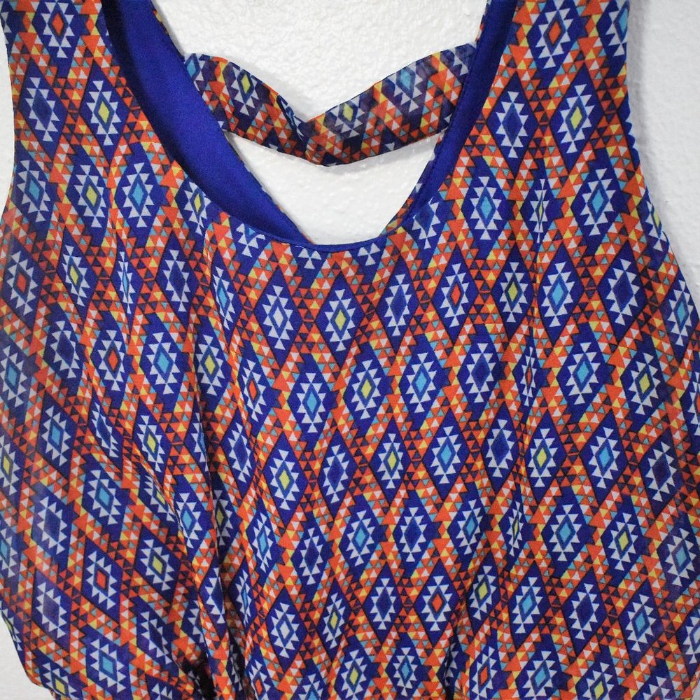 Patterned Mini Dress - Picture 4 of 5